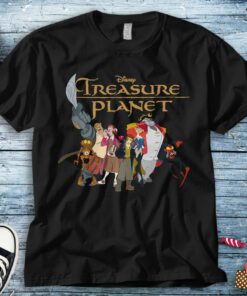 Disney Treasure Planet Logo and Characters T-Shirt Unisex Adult T-shirt Kid Shirt Long Sleeve Hoodie Sweatshirt Women's Tank