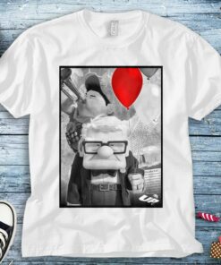 Disney Up Carl Russell Trumpet Red Balloon Unisex Tee Adult T-shirt Kid Shirt Long Sleeve Hoodie Sweatshirt Women's Tank