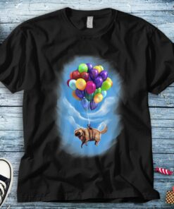 Disney Up Dug Balloon Floating Graphic T-Shirt Unisex Tee Adult T-shirt Kid Shirt Long Sleeve Hoodie Sweatshirt Women's Tank