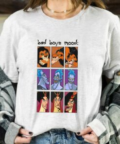 Disney Villains Bad Boys Mood Shirt, Jafar, Hades, Scar Lion King, Unisex T-shirt Family Birthday Gift Adult Kid Toddler
