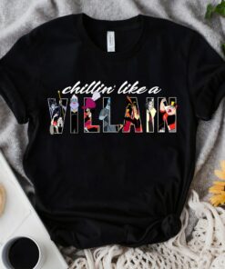 Disney Villains Chillin Like A Villain Vintage T-Shirt, Magic Kingdom, Disneyland Family Trip Vacation 2022 Gift Unisex T-shirt Kid