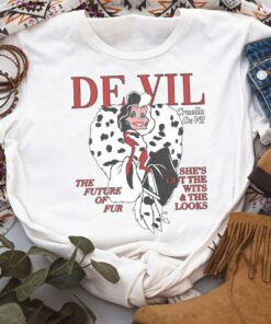 Disney Villains Cruella De Vil Magazine Shirt, Disneyland Vacation Unisex T-shirt Family Birthday Gift Adult Kid Toddler Comfort Colors Tee