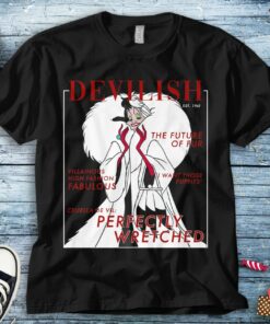 Disney Villains Cruella Magazine Cover Shirt Unisex Tee Adult T-shirt Kid Shirt Long Sleeve Hoodie Sweatshirt Women's Tank