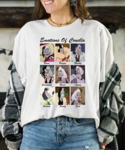 Disney Villains Emotions Of Cruella Shirt, Disney World Shirt, Disneyland Family Vacation Gift Unisex T-shirt Hoodie Sweatshirt Kid Shirt