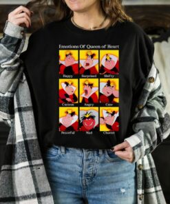 Disney Villains Emotions Of Queen of Heart Shirt, DisneyWorld, Disneyland Family Vacation Gift Unisex T-shirt Hoodie Sweatshirt Kid Shirt