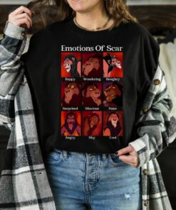 Disney Villains Emotions Of Scar Shirt, The Lion King Shirt, Disneyland Family Vacation Gift Unisex T-shirt Hoodie Sweatshirt Kid Shirt