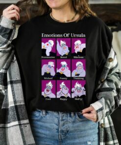Disney Villains Emotions Of Ursula Shirt, Disney World Shirt, Disneyland Family Vacation Gift Unisex T-shirt Hoodie Sweatshirt Kid Shirt