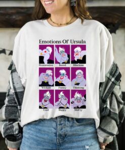 Disney Villains Emotions Of Ursula Shirt, Disney World Shirt, Disneyland Family Vacation Gift Unisex T-shirt Hoodie Sweatshirt Kid Shirt