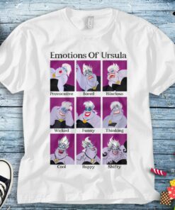 Disney Villains Emotions Of Ursula Unisex Adult T-shirt Kid Shirt Long Sleeve Hoodie Sweatshirt Women's Tank
