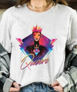 Disney Villains Evil Queen Neon 90s Rock Band Shirt, Disneyland Vacation Holiday Unisex T-shirt Family Birthday Gift Adult Kid Toddler Tee