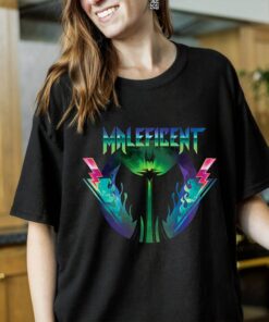 Disney Villains Maleficent Rock Portrait T-Shirt, Magic Kingdom, Disneyland Family Trip Vacation Gift Unisex T-shirt Kid