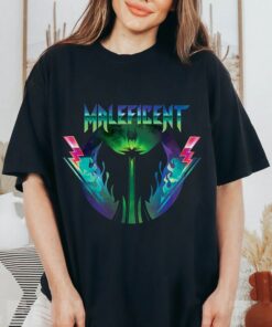 Disney Villains Maleficent Rock Portrait T-Shirt, Magic Kingdom, Disneyland Family Trip Vacation Gift Unisex T-shirt Kid