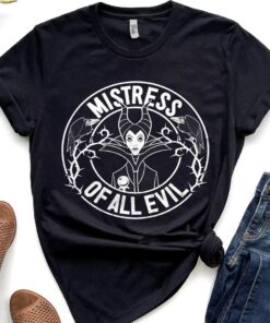 Disney Villains Sleeping Beauty Maleficent Mistress Graphic Shirt, Unisex T-shirt Family Birthday Gift Adult Kid Toddler Comfort Colors Tee