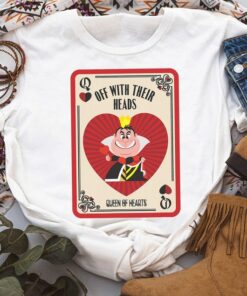Disney Villains The Queen of Hearts Off With Their Heads Shirt, Magic Kingdom Trip Unisex T-shirt Family Birthday Gift Adult Kid Toddler Tee