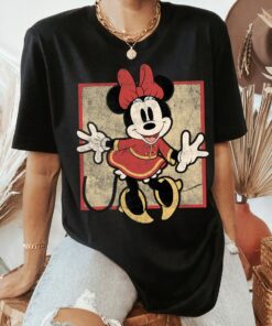 Disney Vintage Minnie Mouse Year Of The Mouse Portrait T-Shirt, Mickey and Minnie Mouse, Mickey and Friends Shirt, Disneyland Vacation Gift