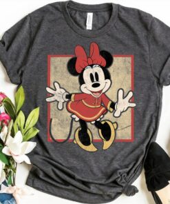 Disney Vintage Minnie Mouse Year Of The Mouse Portrait T-Shirt, Mickey and Minnie Mouse, Mickey and Friends Shirt, Disneyland Vacation Gift