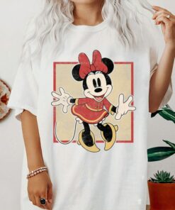 Disney Vintage Minnie Mouse Year Of The Mouse Portrait T-Shirt, Mickey and Minnie Mouse, Mickey and Friends Shirt, Disneyland Vacation Gift