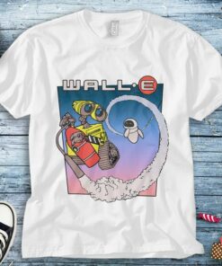 Disney Wall E And Eve Flying Friends Unisex Adult T-shirt Kid Shirt Long Sleeve Hoodie Sweatshirt Women's Tank