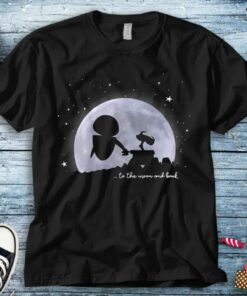 Disney Wall-E & Eve To The Moon And Back T-Shirt Unisex Tee Adult T-shirt Kid Shirt Long Sleeve Hoodie Sweatshirt Women's Tank