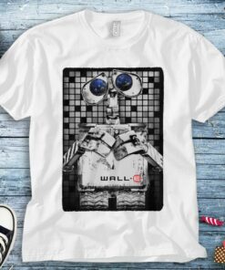Disney Wall-E and Eve Tile Portrait Graphic Unisex Tee Adult T-shirt Kid Shirt Long Sleeve Hoodie Sweatshirt Women's Tank