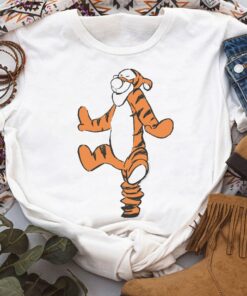 Disney Winnie The Pooh Tigger Simple Sketch Shirt, Disneyland Vacation Holiday Unisex T-shirt Family Birthday Gift Adult Kid Toddler Tee