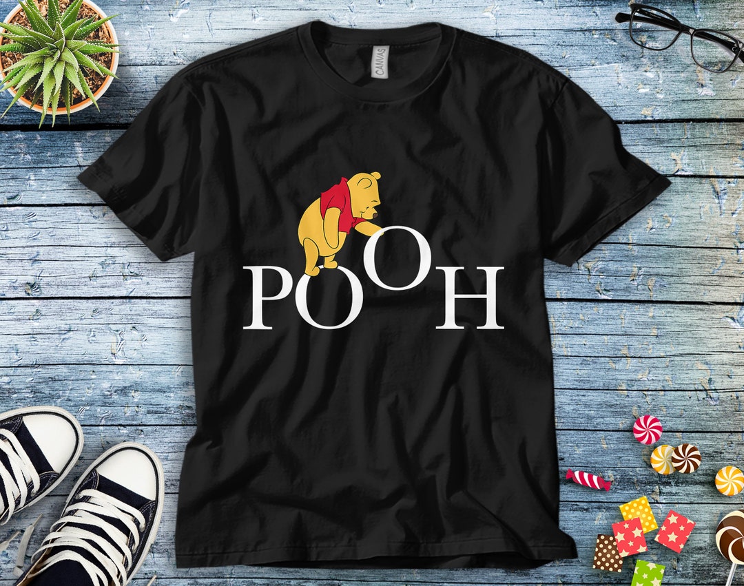 Disney Winnie the Pooh Letters T-Shirt Unisex Tee Adult T-shirt Kid Shirt Long Sleeve Hoodie Sweatshirt Women's Tank