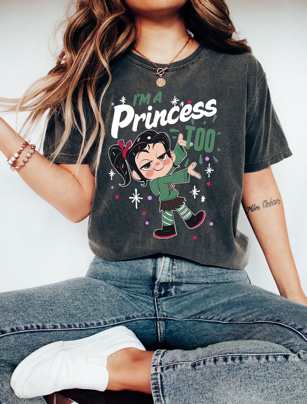 Disney Wreck It Ralph 2 Princess Logo Graphic T-Shirt, Magic Kingdom Tee, Disneyland Family Trip Vacation Gift Unisex T-shirt