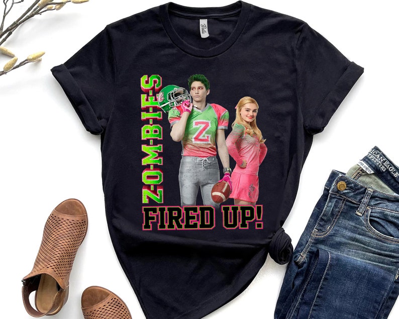 Disney Zombies Characters Fired up Shirt, Disneyland Vacation Holiday Trip Unisex T-shirt Family Birthday Gift Adult Kid Toddler Tee