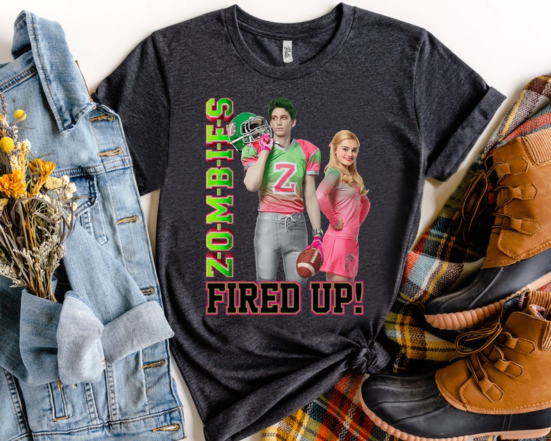 Disney Zombies Characters Fired up Shirt, Disneyland Vacation Holiday Trip Unisex T-shirt Family Birthday Gift Adult Kid Toddler Tee