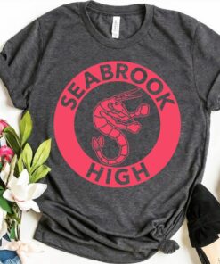 Disney Zombies Seabrook High Logo T-Shirt, Seabrook Shrimp Mascot Shirt, Disneyland Family Trip Vacation Gift Unisex T-shirt Kid Shirt