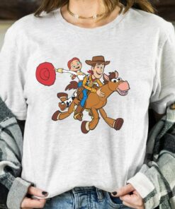 Disney and Pixar’s Toy Story Woody Jessie Bullseye Shirt, Disneyland Vacation Trip Unisex T-shirt Family Birthday Gift Adult Kid Toddler Tee