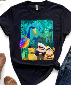 Disney and Pixar’s Up Carl Russell Dug Kevin Paradise Falls Shirt, Magic Kingdom Unisex T-shirt Family Birthday Gift Adult Kid Toddler Tee