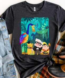 Disney and Pixar’s Up Carl Russell Dug Kevin Paradise Falls Shirt, Magic Kingdom Unisex T-shirt Family Birthday Gift Adult Kid Toddler Tee
