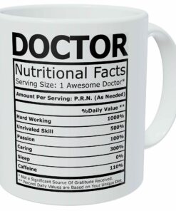Doctor Nutritional Fatcs 11 Ounces Funny Coffee Mug