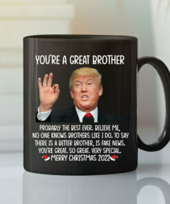 Donald Trump You’re A Great Brother Merry Christmas 2022 Mug