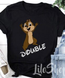 Double Trouble Shirt, Disney Couple Shirts, Disney Family Shirts, Chip and Dale shirt, Valentine's Day Shirt, Disney Vacation shirt Gift Adult Kid Toddler Tee
