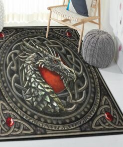 Dragon Area Rugs, Dragon Rug, Dragon Area Rug, Dragon Themed Rugs, Gift For Dragon Lovers, Personalized Rug, Carpet For Living Room, Bedding Room Home Decor DG18