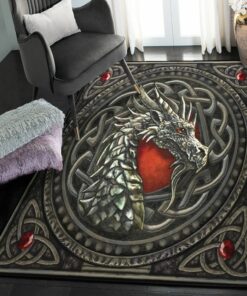 Dragon Area Rugs, Dragon Rug, Dragon Area Rug, Dragon Themed Rugs, Gift For Dragon Lovers, Personalized Rug, Carpet For Living Room, Bedding Room Home Decor DG18