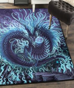 Dragon Area Rugs, Dragon Rug, Dragon Area Rug, Dragon Themed Rugs, Gift For Dragon Lovers, Personalized Rug, Carpet For Living Room, Bedding Room Home Decor DG20