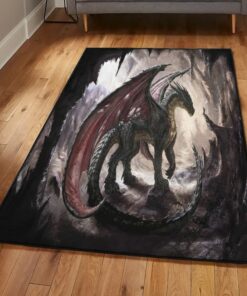 Dragon Bedroom Rugs, Dragon Area Rug, Dragon Area Rug, Dragon Themed Rugs, Gift For Dragon Lovers, Personalized Rug, Carpet For Living Room, Bedding Room Home Decor DG12