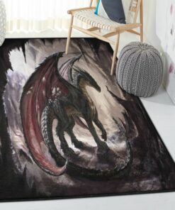 Dragon Bedroom Rugs, Dragon Area Rug, Dragon Area Rug, Dragon Themed Rugs, Gift For Dragon Lovers, Personalized Rug, Carpet For Living Room, Bedding Room Home Decor DG12