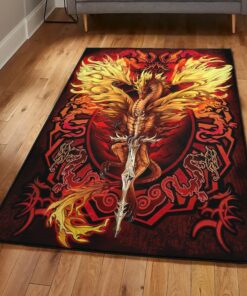 Dragon Bedroom Rugs, Dragon Red Rug, Dragon Area Rug, Dragon Themed Rugs, Gift For Dragon Lovers, Personalized Rug, Carpet For Living Room, Bedding Room Home Decor DG51