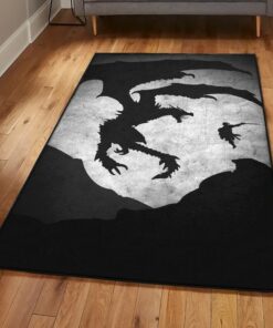 Dragon Dining Room Rug, Dragon Rug, Dragon Area Rug, Dragon Themed Rugs, Gift For Dragon Lovers, Personalized Rug, Carpet For Living Room, Bedding Room Home Decor DG29