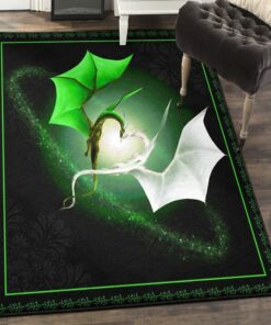 Dragon Indoor Outdoor Rugs, 2 Dragon Kpa Rug, Dragon Area Rug, Dragon Themed Rugs, Gift For Dragon Lovers, Personalized Rug, Carpet For Living Room, Bedding Room Home Decor DG54