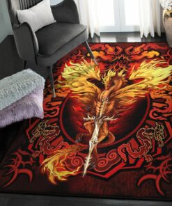 Dragon Living Room Rugs, Dragon Rug, Dragon Area Rug, Dragon Themed Rugs, Gift For Dragon Lovers, Personalized Rug, Carpet For Living Room, Bedding Room Home Decor DG14