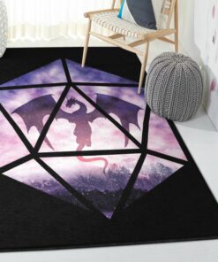 Dragon Outdoor Carpet, Purple Sky Dragon Rug, Dragon Area Rug, Dragon Themed Rugs, Gift For Dragon Lovers, Personalized Rug, Carpet For Living Room, Bedding Room Home Decor DG39