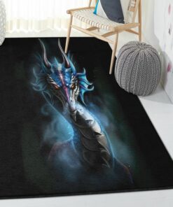 Dragon Washable Rugs, Dragon Rug, Dragon Area Rug, Dragon Themed Rugs, Gift For Dragon Lovers, Personalized Rug, Carpet For Living Room, Bedding Room Home Decor DG22
