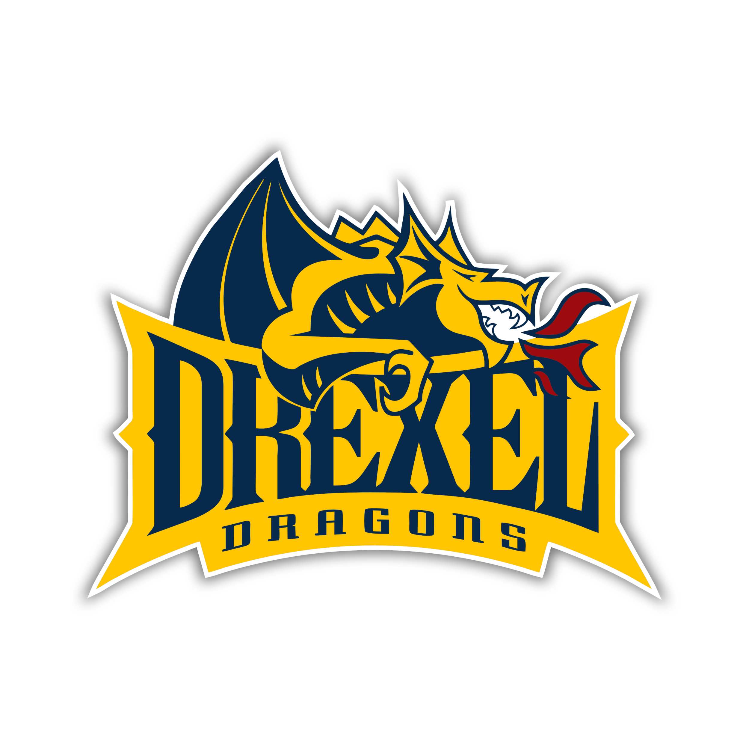 Drexel Dragons Full Color Vinyl Decal For Car Door Windows Gifts For Football Fans