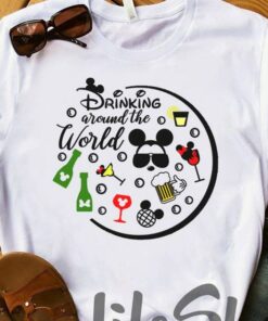 Drinking Around The World Shirt, Disney Drinking Shirt, Disney Matching Family Shirt, Sarcastic Disney Tees, Epcot Drinking shirts Gift Adult Kid Toddler Tee