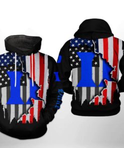 Duke Blue Devils Ncaa Us Flag 3D All Over Print Hoodie, Zip-Up Hoodie